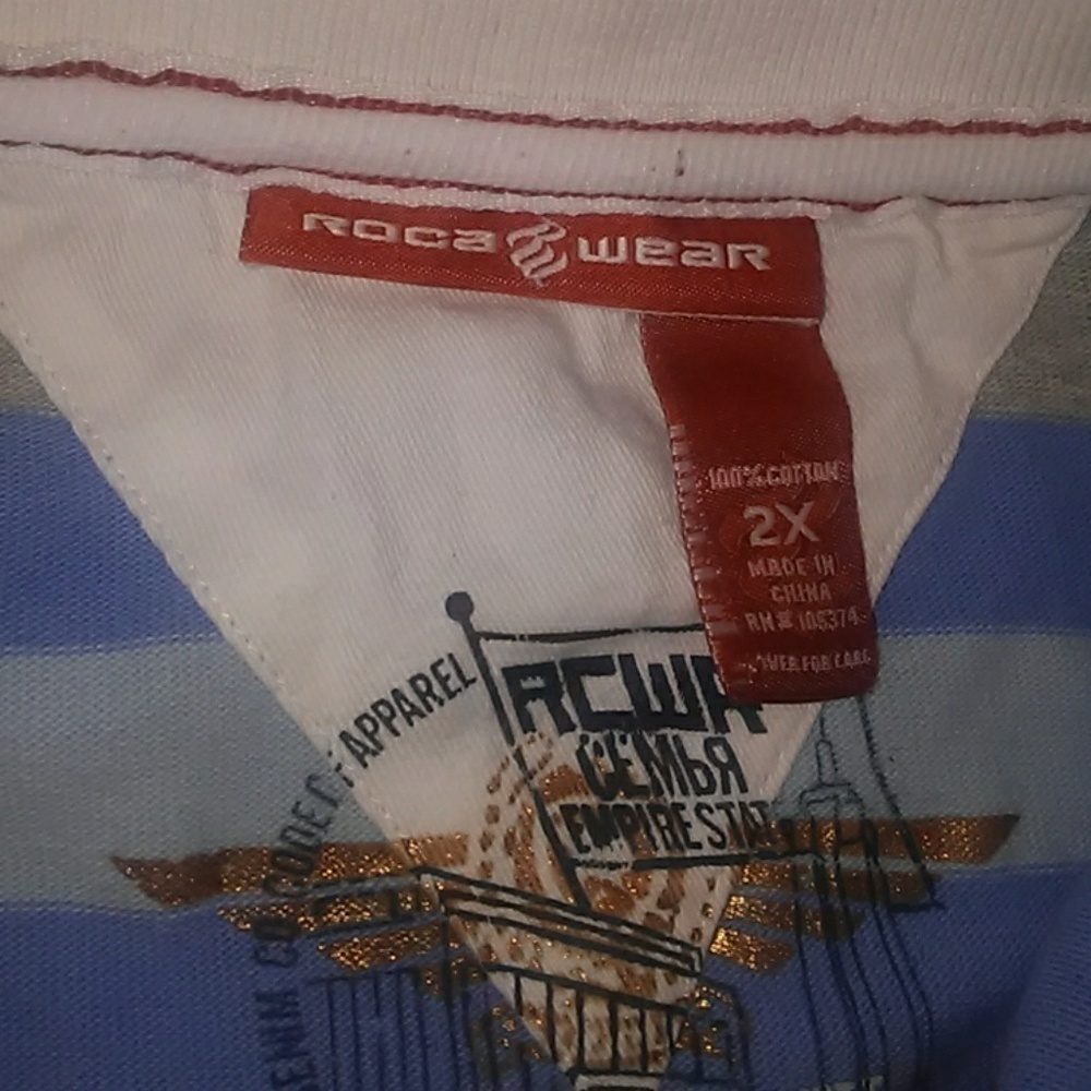 Men's Striped Rocawear Shirt - Picture 8 of 8